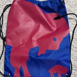 Buffalo Bills Blue and Red Drawstring Backpack
